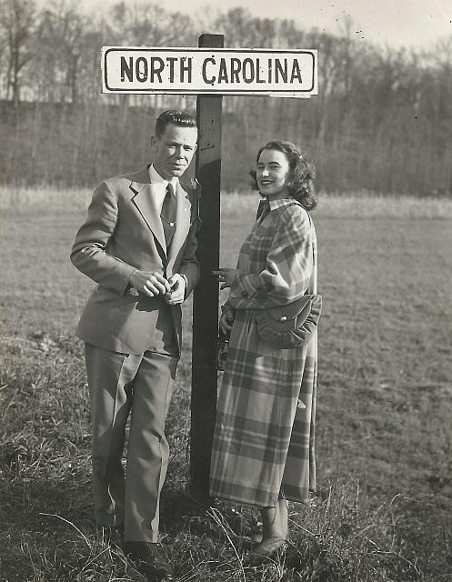 Claude Gillie Lois Gillie Leaksville Sign