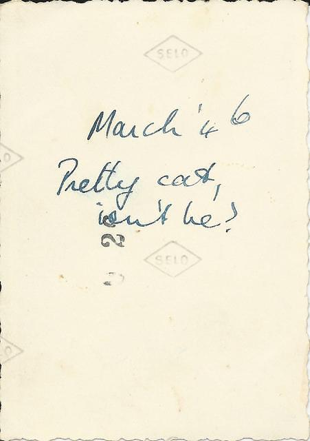 Claude Gillie Girlfriend Australia March 1946 Rear