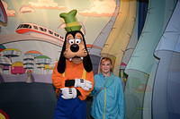Sarah with Goofy