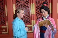 Sarah with Mulan