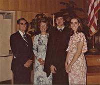Miles Graduation Claude Lois Laura Miles
