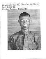 Claude Gillie Enlistment Photo 18 March 1942
