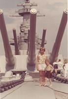 Miles Gillie Laura Gillie Kids USS North Carolina Battleship Wi