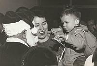 Randy Horton (Santa), Lois Gillie, Miles Gillie Fieldcrest Christmas Party