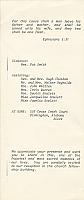 Rudine Whitten, Miles Gillie Wedding Ceremony Program Sept 17, 1983 Pg 4 